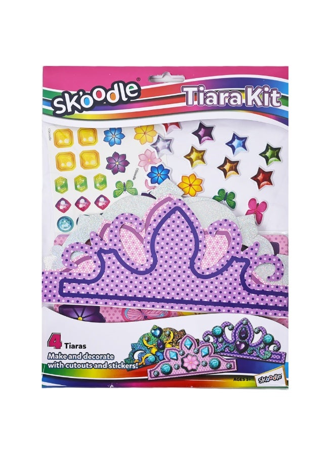 SKOODLE Tiara Kit | Make and decorate with cutouts and stickers | Fun Activity For Kids | Age 3+ - Image 1