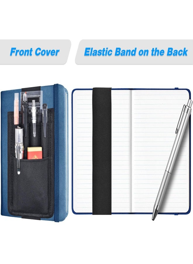 KATOLK 2 Pcs Pen Holder for Notebook, 3 Adjustable Elastic Bands with 2 Pencil Clips for Notebook, Durable Planner and Journal Pen Sleeve Case for Hard Cover Journals - Image 4