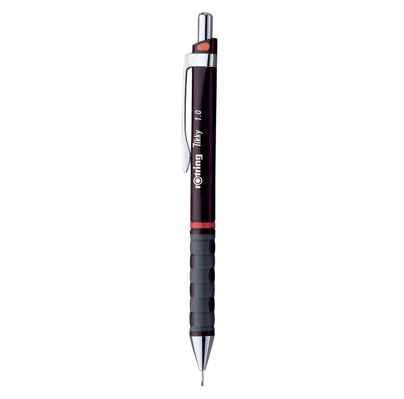 rOtring Tikky Mechanical Pencil, 1.0 mm, Burgundy (1904693) - Image 1