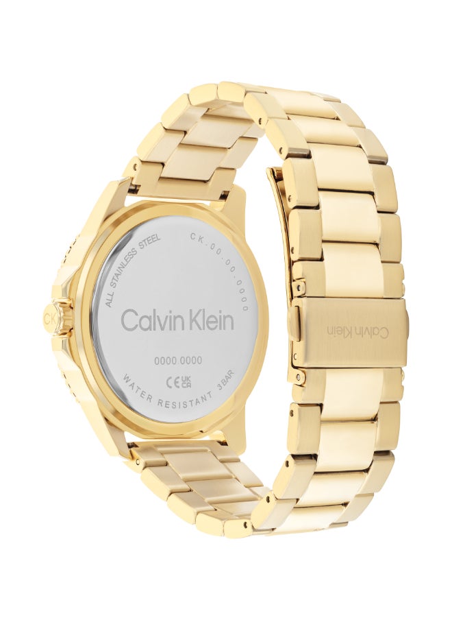 CALVIN KLEIN Men's Analog Round Shape Stainless Steel Wrist Watch 25200383 - 44 Mm  - Image 3