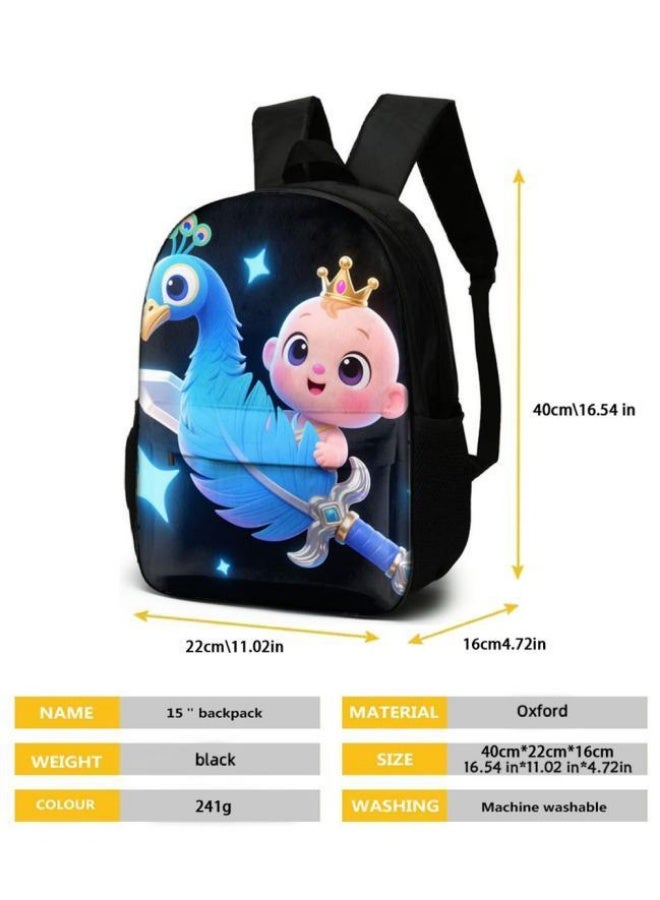 Bright Li Fire Unlock the new fashion of childish fun! Three-piece set of bags, cartoon elements for children and teenagers (students, children, friends' outings, mountain climbing, schooling, etc. can be used) - 91 - Image 5