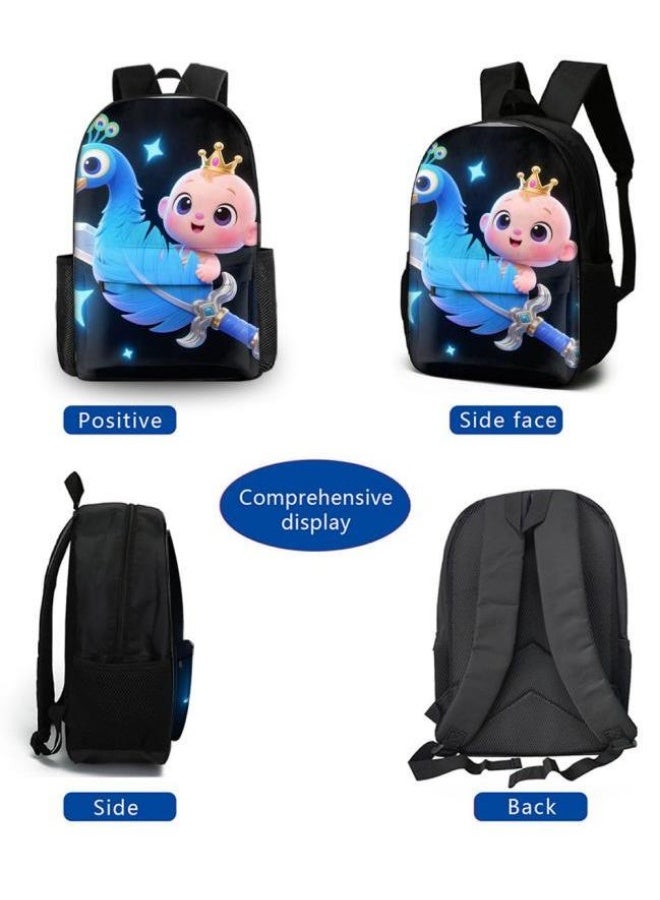 Bright Li Fire Unlock the new fashion of childish fun! Three-piece set of bags, cartoon elements for children and teenagers (students, children, friends' outings, mountain climbing, schooling, etc. can be used) - 91 - Image 3