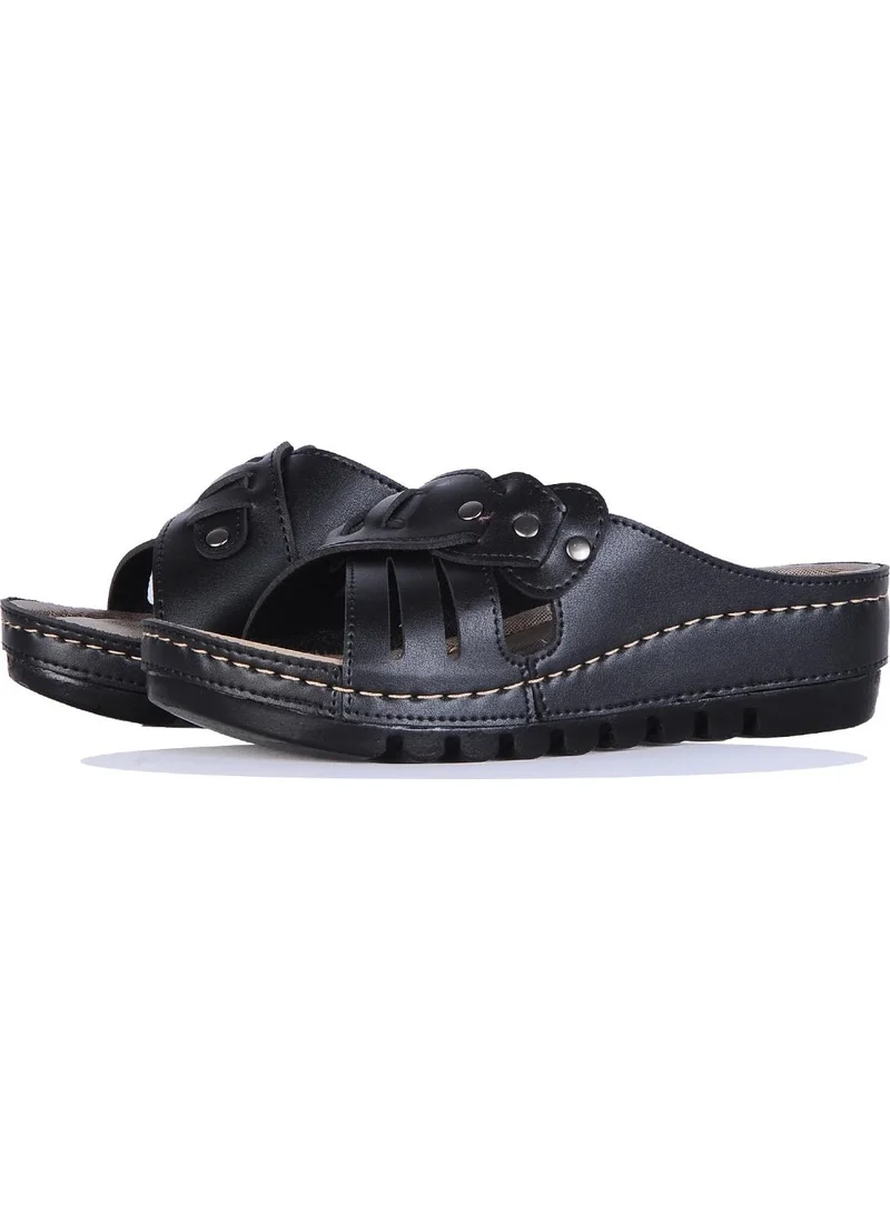 APELLA - invalid brand 456-59 Black Sultan Daily Summer Women's Slippers