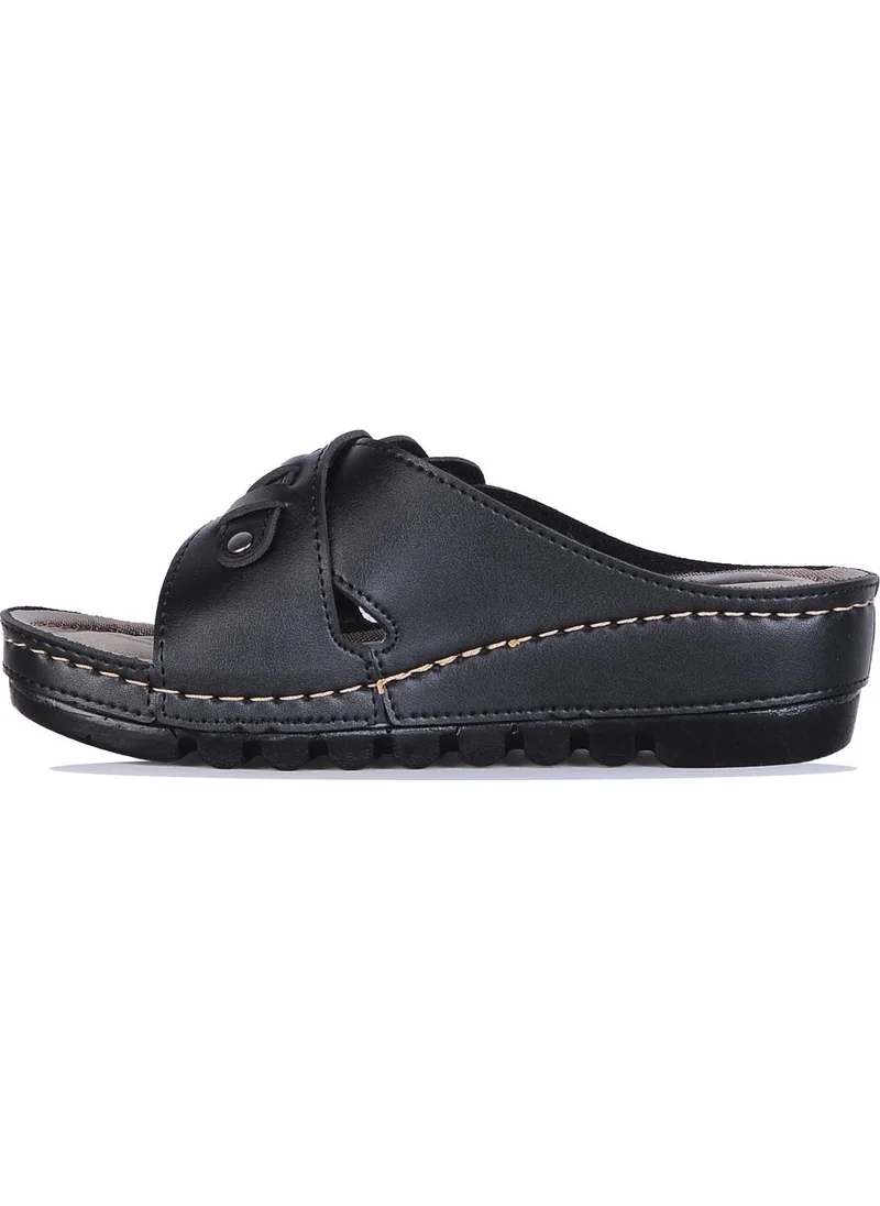 APELLA - invalid brand 456-59 Black Sultan Daily Summer Women's Slippers