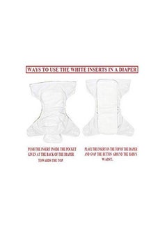 Alya Baby Washable Reusable Adjustable Cloth Diaper With 1 White Microfiber Insert Pad(4 Layers) For New Born Toddlers Infants(024 Months; 317Kgs)(Puprle)  - Image 5