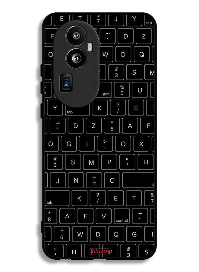 Oppo Reno10 Pro (China) Protective Case Cover Random Keyboard Keys Pattern