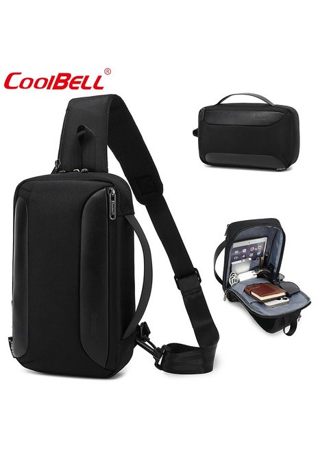 Men's sports shoulder and hand bag