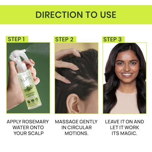 Alps Goodness Rosemary Water Spray for Hair Growth | Strengthen, Revitalize & Thicken Hair | Damage Repair & Hair Loss Control | Adds Shine & Reduces Frizz | 6.76 Fl Oz/200ml - Image 4
