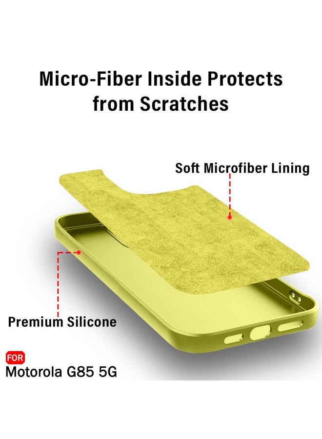 TheGiftKart Liquid Silicone Back Cover Case for Motorola Moto G85 5G | Soft Micro-Fibre Lining Inside | Camera Protection Bump | Shockproof Back Cover Case for Moto G85 5G (Silicone, Olive Green) - Image 3