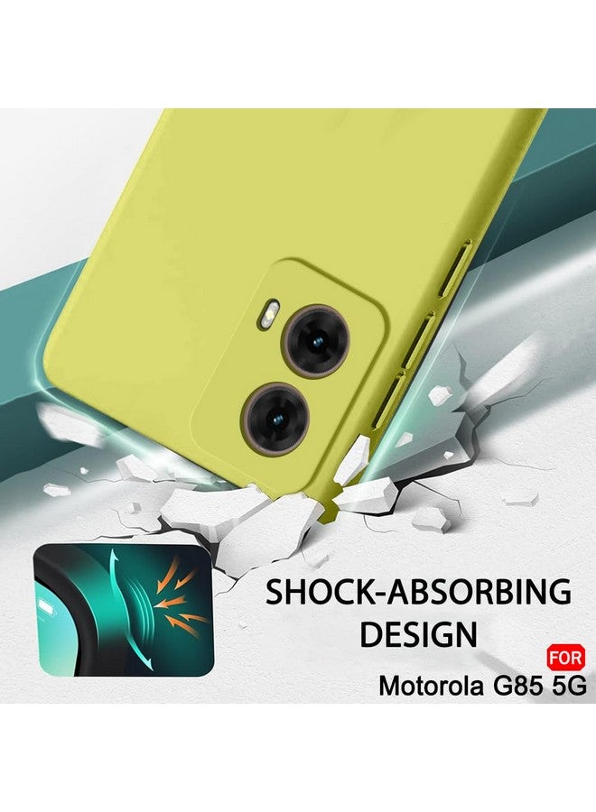 TheGiftKart Liquid Silicone Back Cover Case for Motorola Moto G85 5G | Soft Micro-Fibre Lining Inside | Camera Protection Bump | Shockproof Back Cover Case for Moto G85 5G (Silicone, Olive Green) - Image 5