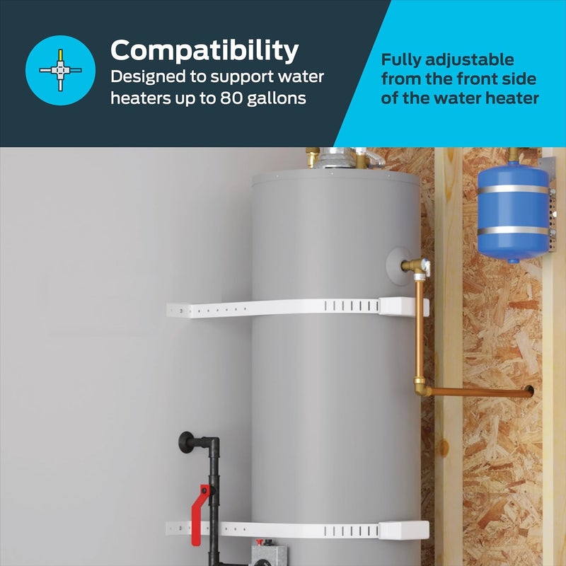 Holdrite QS-50-D Powder-Coated Steel QuickStrap for 80 Gallon Water Heater - Image 5