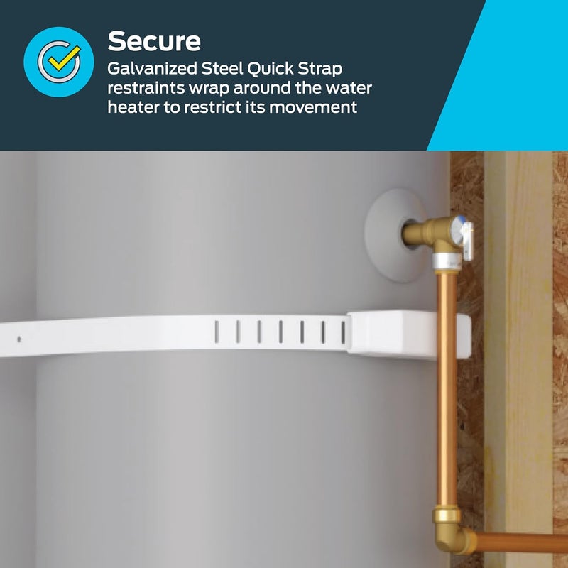 Holdrite QS-50-D Powder-Coated Steel QuickStrap for 80 Gallon Water Heater - Image 3