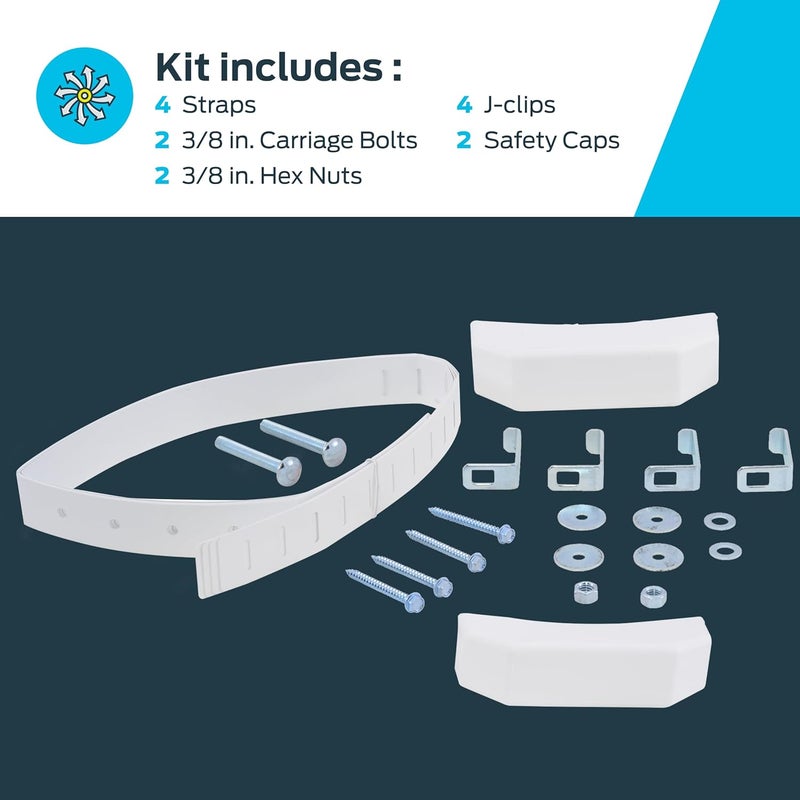 Holdrite QS-50-D Powder-Coated Steel QuickStrap for 80 Gallon Water Heater - Image 4