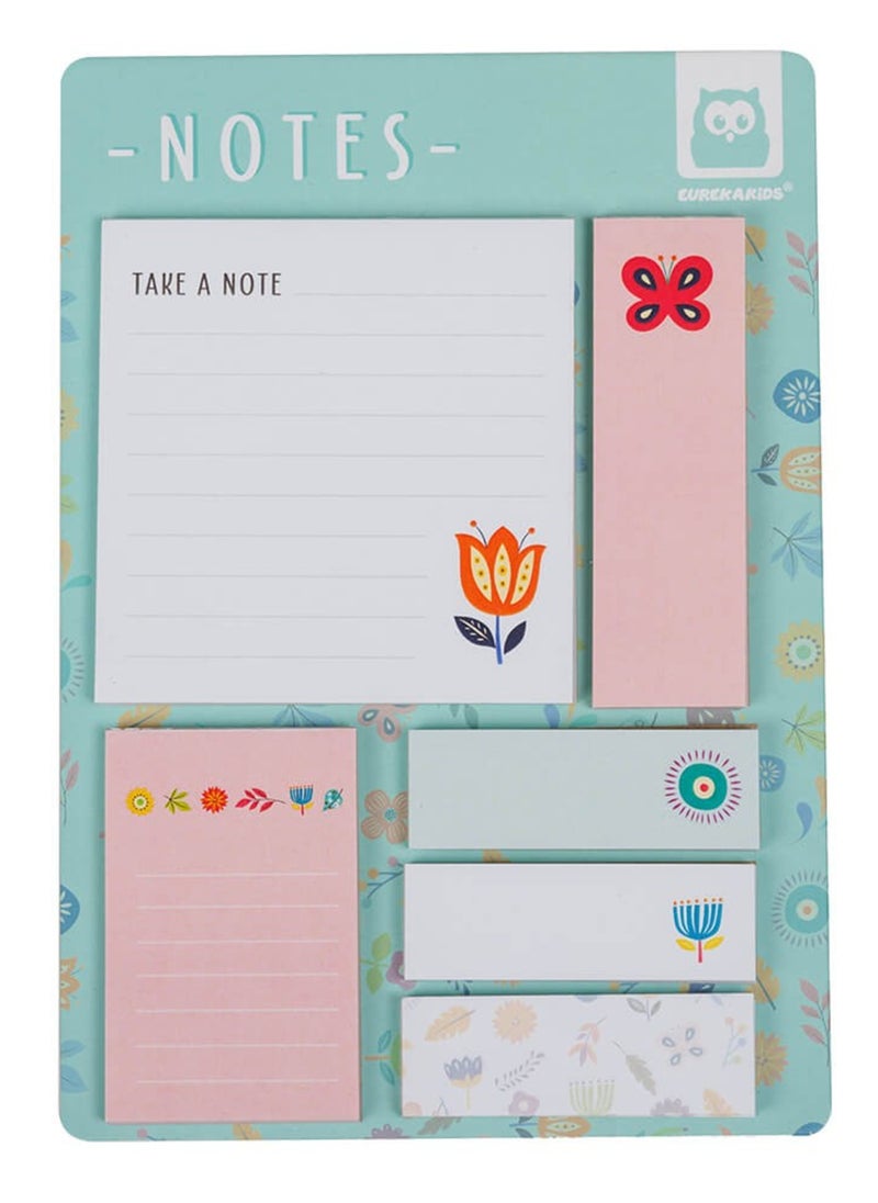 EUREKA KIDS - Eurekakids Flowers Post-It Sticky Notes Stationery| Arts and Crafts | For 3Y+ - Image 1