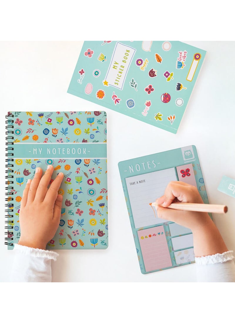 EUREKA KIDS - Eurekakids Flowers Post-It Sticky Notes Stationery| Arts and Crafts | For 3Y+ - Image 1