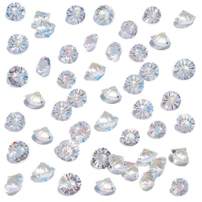 FAKE CRYSTALS 500PCS MINI CLEAR GLASS DIAMONDS RHINESTONES PLASTIC DIAMONDS FOR VASE FILLERS WEDDING PARTY TABLE CENTERPIECE DECOR