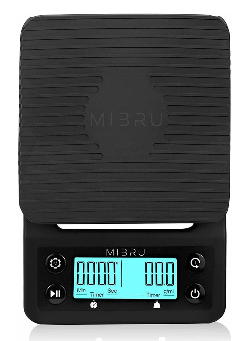 MIBRU V60 Pour Over Premium Drip Coffee Maker Set,12-piece Drip Coffee Maker with a Specialty Coffee Scale, Coffee Bean Grinder, Coffee Bean Spray Bottle, Coffee Spoon, Coffee Paper Filter, Coffee Dripper, Coffee Sharing Pot, Manual Slim-Neck Coffee Pot, Restrictor Spout for Drip Coffee Pot, Specialty Coffee Kit, Specialty Coffee Tools, Coffee Machine, Coffee Cup, Coffee Cleaning Kit, Pour-Over Coffee Maker Accessories - Image 2