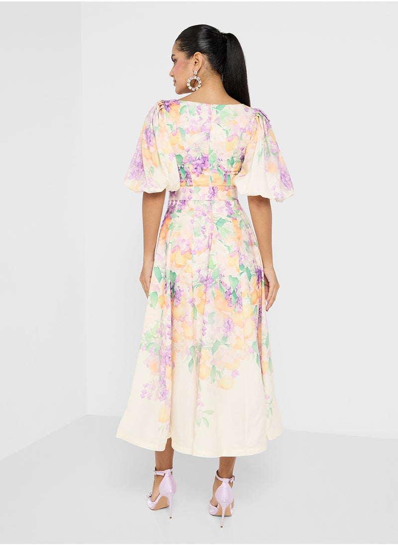 ELLA Floral Print Dress  - Image 2