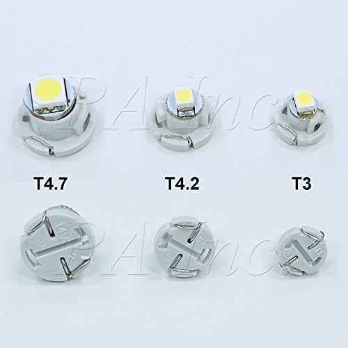 PA LED 10PCS T4.2 12V Auto LED Dash Board Cluster Gauges Lights Bulbs Compatible with T4 79674-S3N-941 79674-S3N-941 79607-SHJ-S01 36773-SEP-A01 36774-SEP-A01 (Red) - Image 3