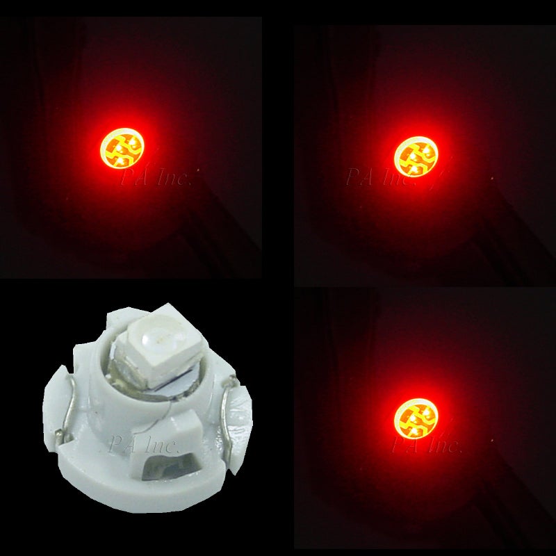 PA LED 10PCS T4.2 12V Auto LED Dash Board Cluster Gauges Lights Bulbs Compatible with T4 79674-S3N-941 79674-S3N-941 79607-SHJ-S01 36773-SEP-A01 36774-SEP-A01 (Red) - Image 5