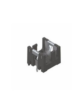 KNP KNP 503 Battery Holder by Keystone is designed to hold 1/3 N cell batteries securely in place This through hole component is ideal for applications where a compact battery holder is required and it ensures reliable connectivity and stability for small battery cells.  - Image 2