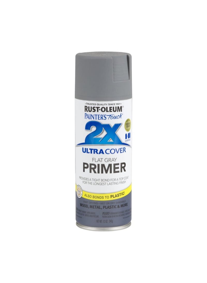 Rust-Oleum Painter's Touch Primer Spray (340 g, Flat Grey)