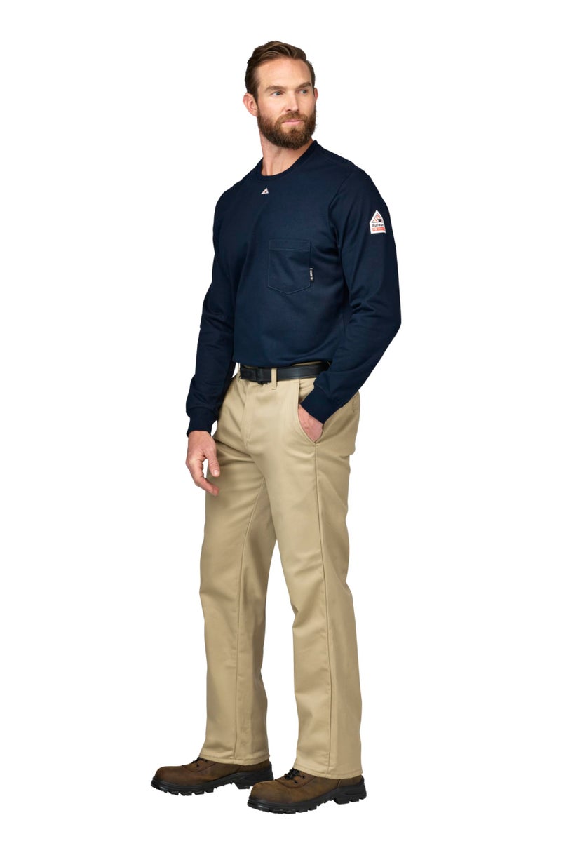 Bulwark FR Bulwark Men's Flame Resistant 9 oz Twill Cotton Work Pant, Khaki, 28W x 30L - Image 5