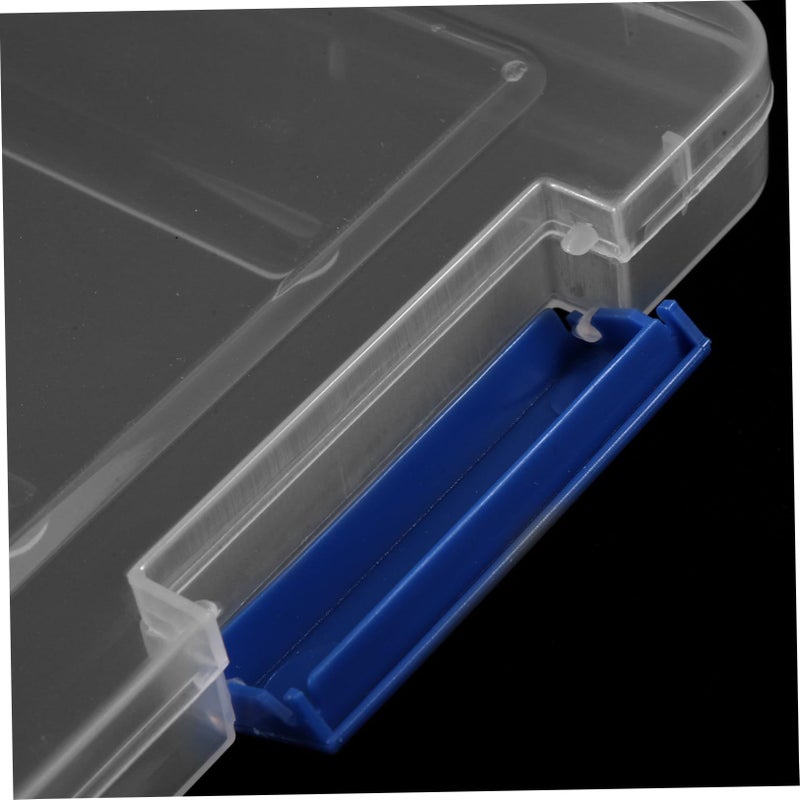 Blue Plastic Storage Box Stackable File Case For Organizing Documents Photos Office Supplies - Image 4