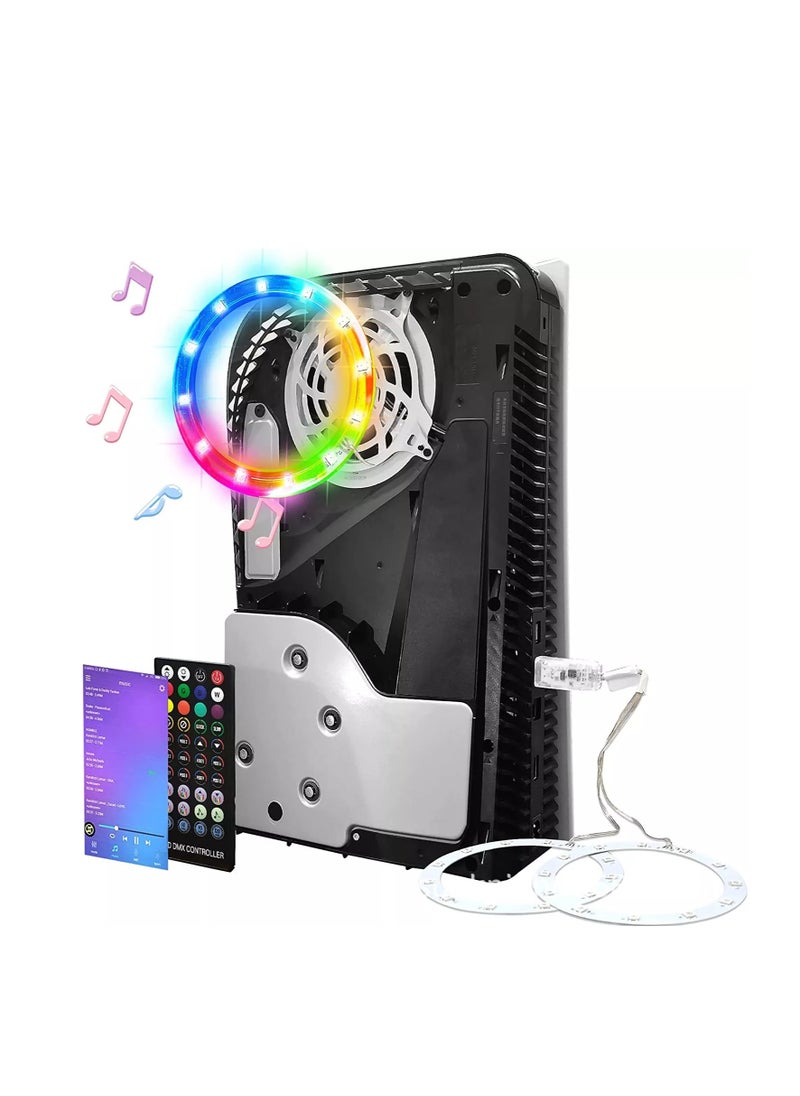 Generic - RGB LED Light Strip for PS5/PS5 Slim /PS5 PRO Console, IR Remote/APP/USB 3 Control Methods, 8 Colors 400+ Effects DIY Decoration Accessories - Image 1