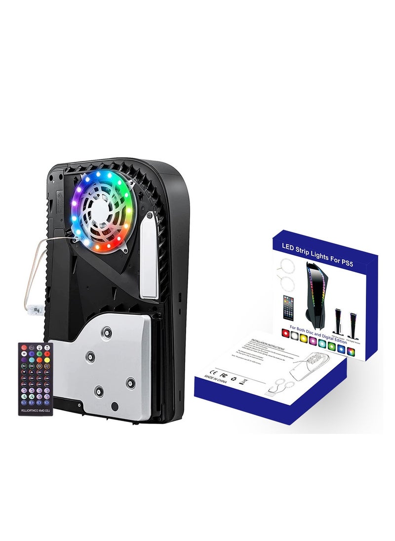 Generic - RGB LED Light Strip for PS5/PS5 Slim /PS5 PRO Console, IR Remote/APP/USB 3 Control Methods, 8 Colors 400+ Effects DIY Decoration Accessories - Image 1