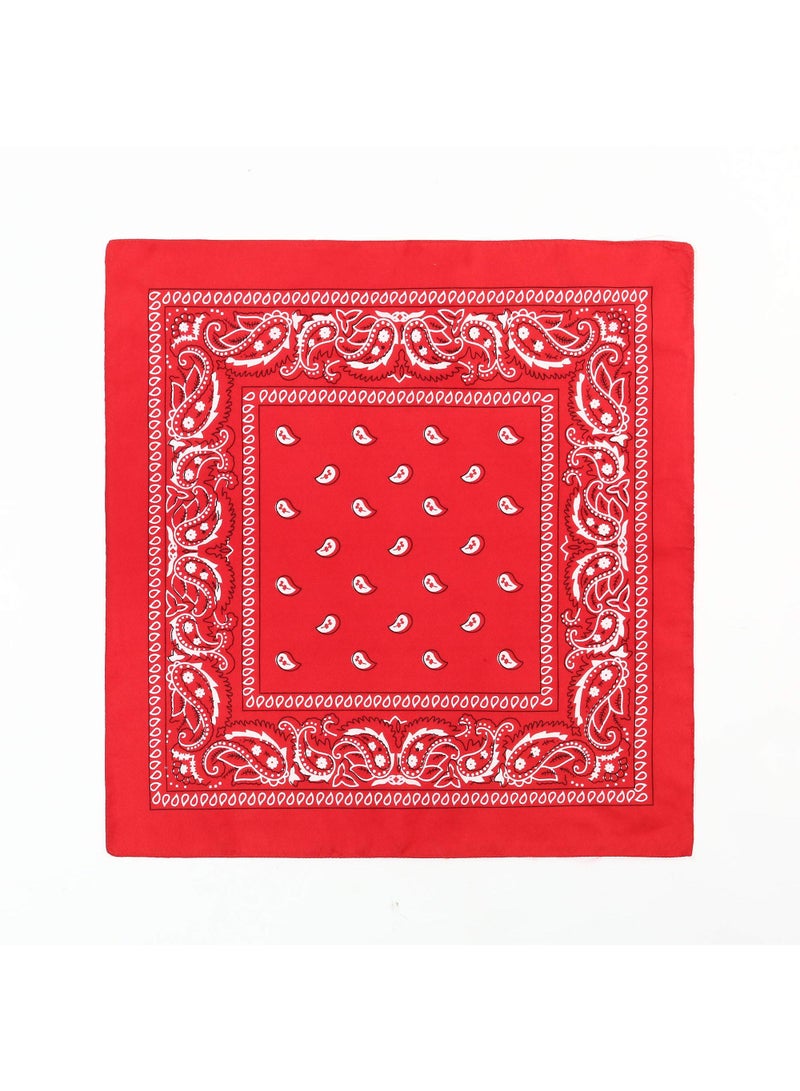 Sweet seven 2 قطع باندانا بتصميم بايزلي - وشاح قراصنة للرجال والنساء - أغطية رأس متعددة الاستخدامات من البوليستر-قطن للحفلات وأسلوب رعاة البقر - Image 5