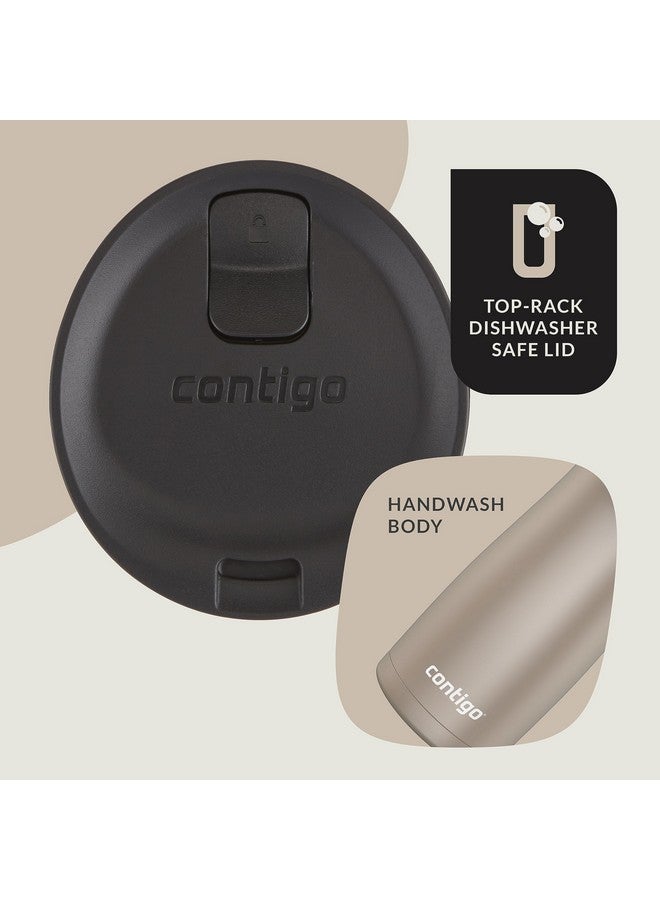 Contigo Contigo West Loop 2.0 Leak-Proof Spill-Proof Insulated Stainless Steel Travel Mug, 16oz., 2 Pack, Brown Sugar & Chocolate Truffle Metallic  - Image 4