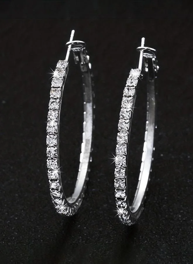 تايك تو Take Two Set of 5 - Embellished Hoop Earrings