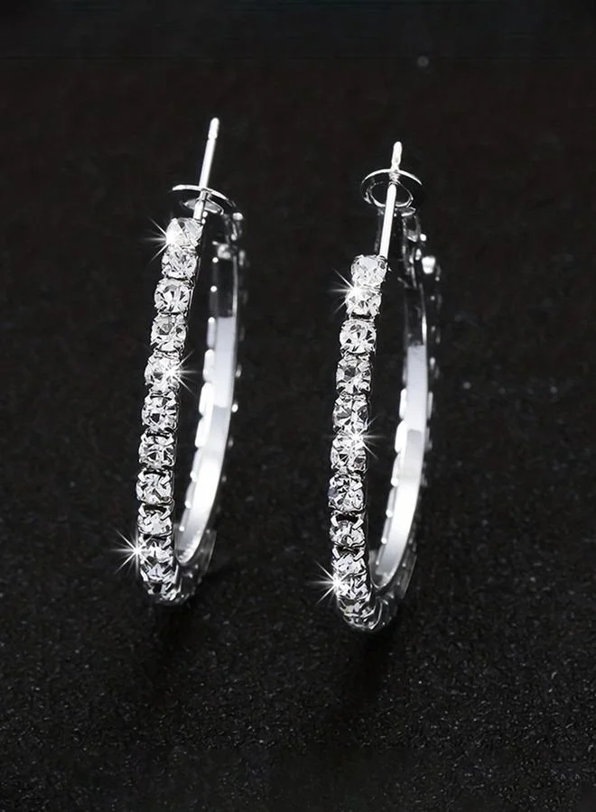 تايك تو Take Two Set of 5 - Embellished Hoop Earrings