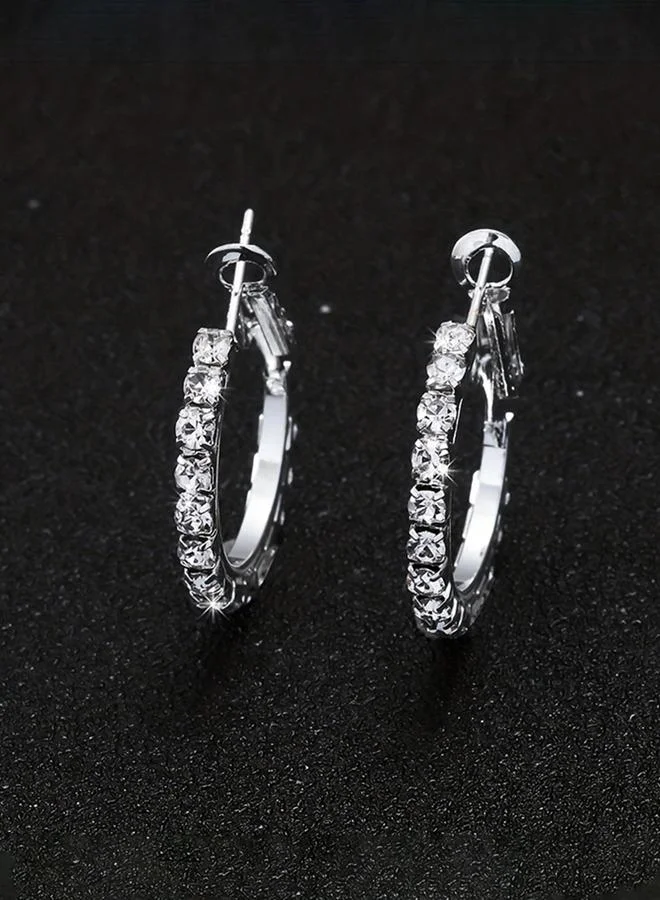 تايك تو Take Two Set of 5 - Embellished Hoop Earrings
