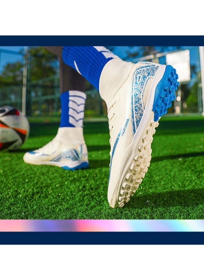 سكت شيكترو أحذية كرة قدم منخفضة الارتفاع، أحذية كرة قدم طويلة الارتفاع من نوع World Cup TF Broken-Spike Grass للطلاب والطالبات، أحذية رياضية عالية الارتفاع مخصصة  - Image 2