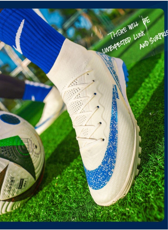 سكت شيكترو أحذية كرة قدم منخفضة الارتفاع، أحذية كرة قدم طويلة الارتفاع من نوع World Cup TF Broken-Spike Grass للطلاب والطالبات، أحذية رياضية عالية الارتفاع مخصصة  - Image 3