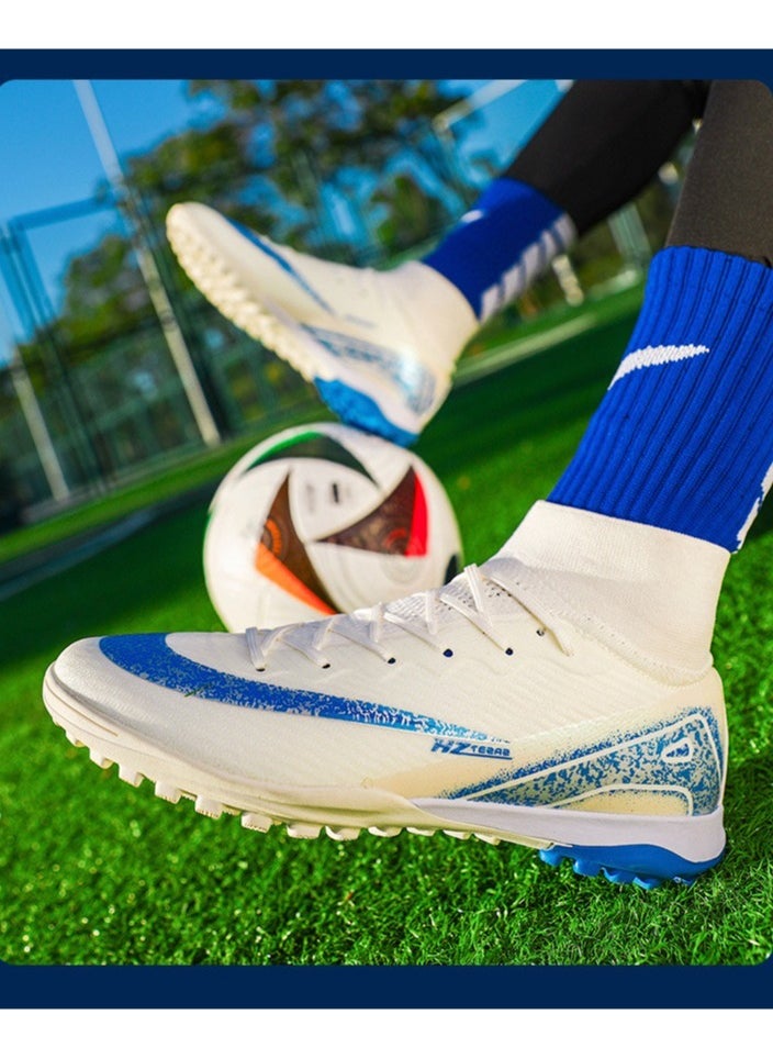 سكت شيكترو أحذية كرة قدم منخفضة الارتفاع، أحذية كرة قدم طويلة الارتفاع من نوع World Cup TF Broken-Spike Grass للطلاب والطالبات، أحذية رياضية عالية الارتفاع مخصصة  - Image 5