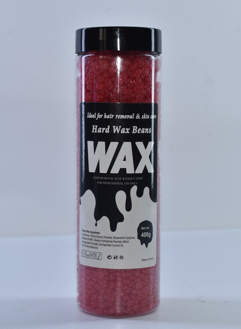 واكس حبيبات شمع لإزالة الشعر لون فراولة 400 جرام - Image 1