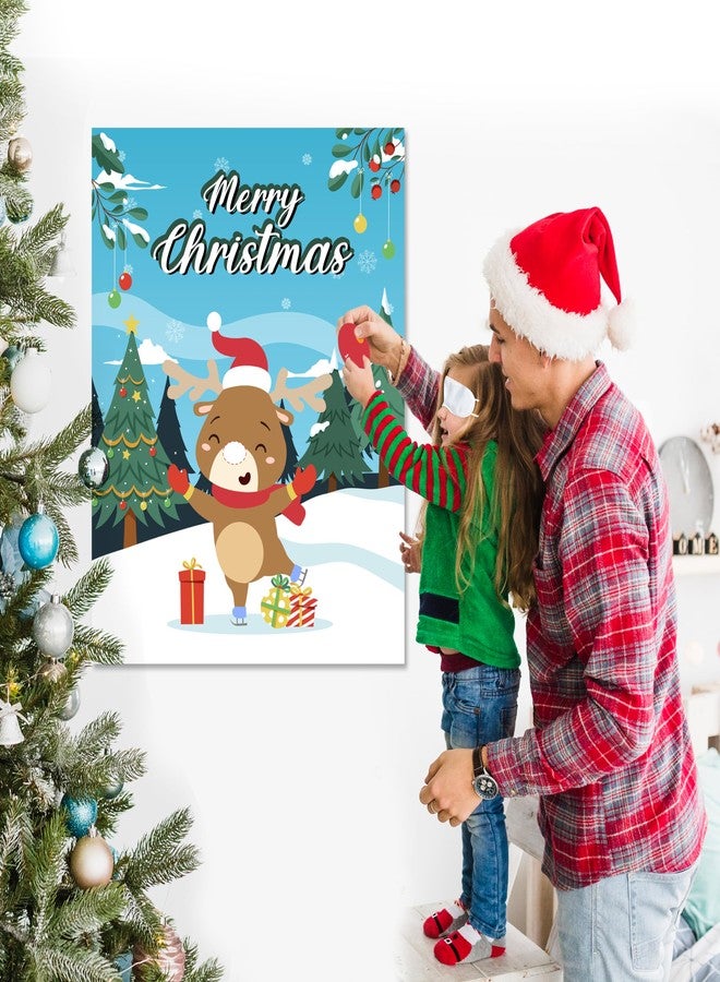 TYHJOY ألعاب حفلات عيد الميلاد من TYHJOY للأطفال والعائلات، لعبة تثبيت الأنف على الرنة، أنشطة عيد الميلاد للأطفال والكبار، هدايا حفلات عيد الميلاد - Image 5