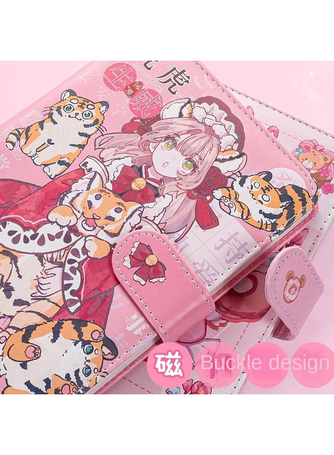 Bluejw New Handbook Girl's Cute Notebook Girl's High-value Cartoon Handbook Cane Suit Primary School Children - Image 5