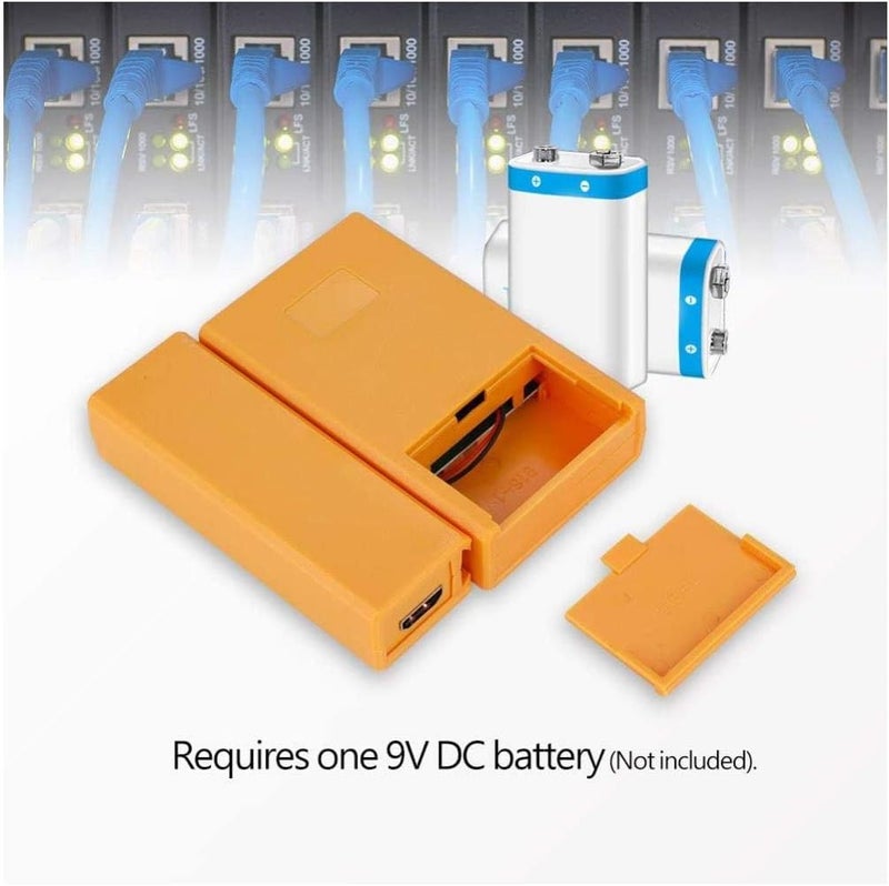 كلاراكو جهاز اختبار كابل HDMI من كلاركو، جهاز اختبار كابلات 8 مللي أمبير أصفر، جهاز اختبار RJ45 محمول باليد للاستمرارية، وأزواج الأسلاك المفتوحة والمقصرة والمتقاطعة - Image 4