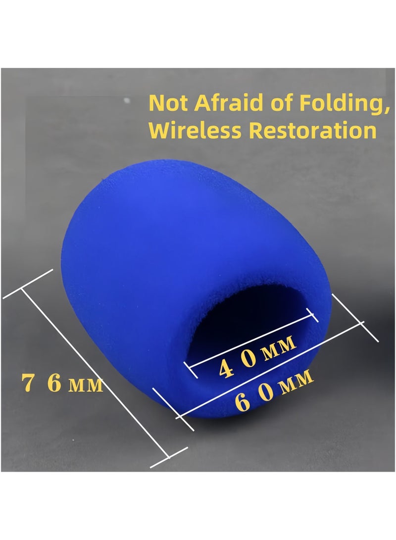 يا إلهي Microphone Foam Covers 8 Pack Black Windscreen for Most Standard Handheld Microphones Suitable for Daily Use Outdoor and Professional Recording - Image 2