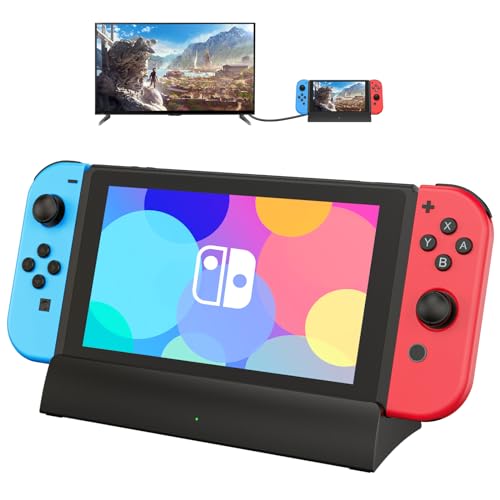 RuntoGOL TV Docking Station for Switch-4K 1080P HDMI Output/USB-C Port/USB 3.0 Port,Replacement for Official Switch Dock(Only Dock) - Image 1