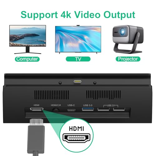 RuntoGOL TV Docking Station for Switch-4K 1080P HDMI Output/USB-C Port/USB 3.0 Port,Replacement for Official Switch Dock(Only Dock) - Image 2