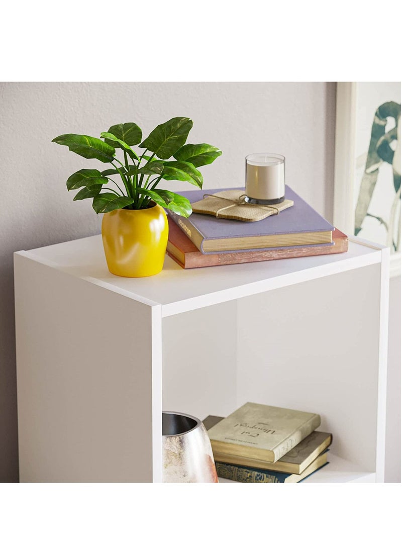 MODERN HOME Bookcase and accessory Display Unit of wood 4Tier white  - Image 4