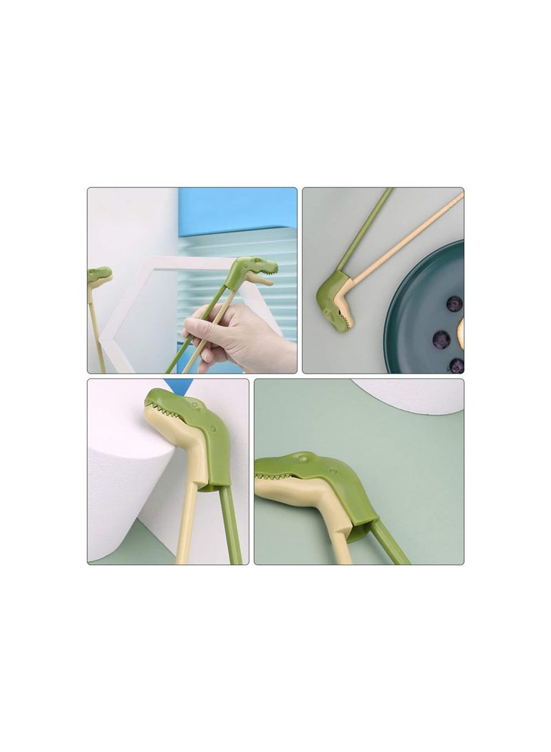 GGOOT Training Chopsticks Kids Children Learning Chopsticks Chopstick Helper Dinosaur Shape for Beginners Toddlers - Image 2