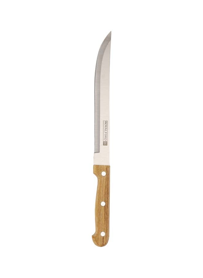 Royalford Kitchen Knife Set- RF12264/ Pack of 7, Includes Chef, Bread, Slicer, Utility, Steak and Paring Knife/ Stylish Pinewood Holder, Ergonomic Design Multicolor - Image 5