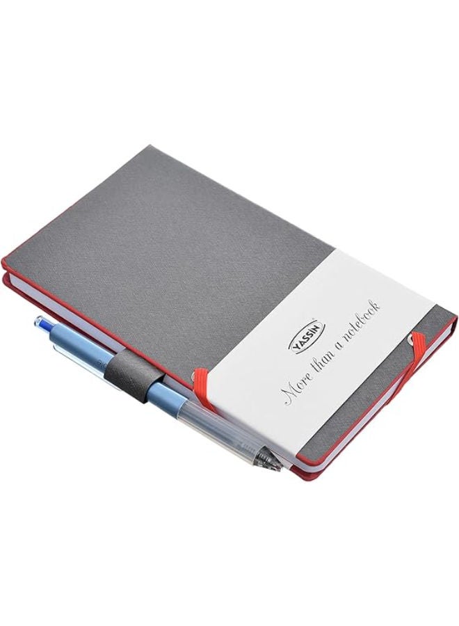 Yassin Titanium Notepad with Pen, 12x19cm Plastic Cover for Portable Notes and Lists - Image 2