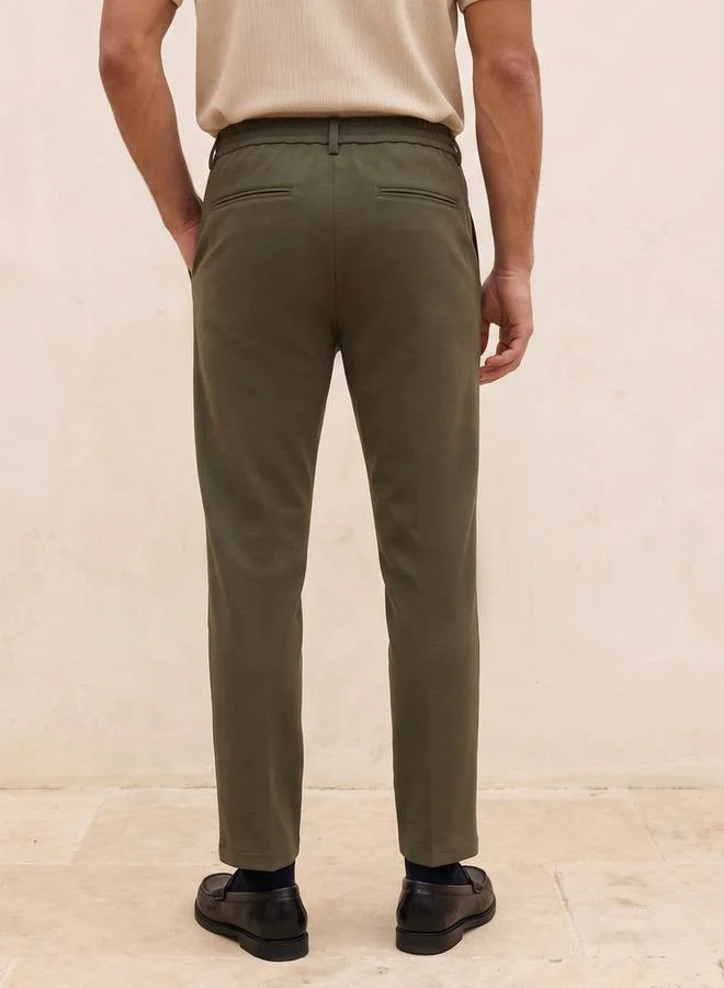 Iconic GREEN Iconic Regular Fit Trousers for Men | Best Price UAE